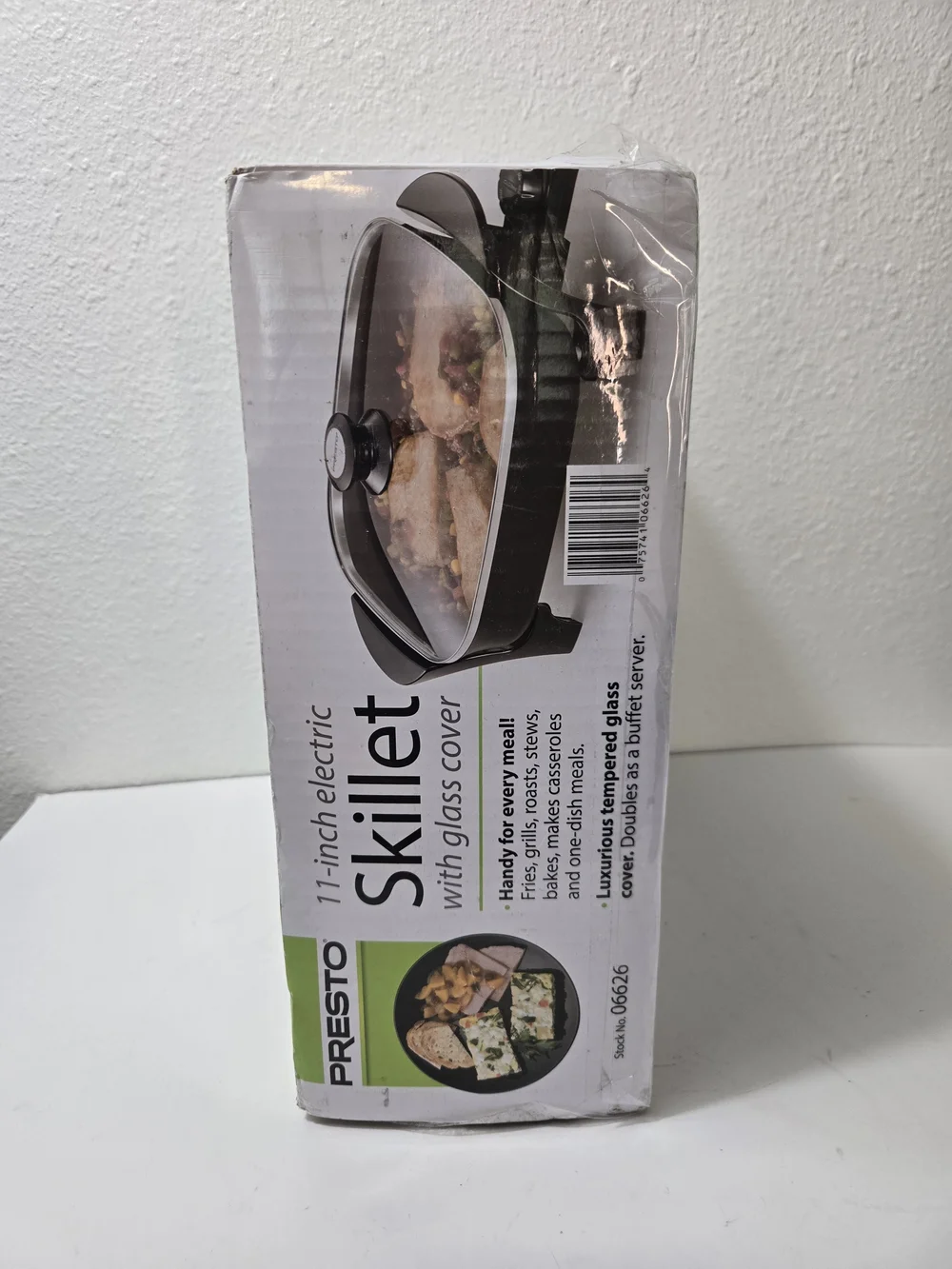 Presto 11-inch Electric Skillet with Glass Cover - Black